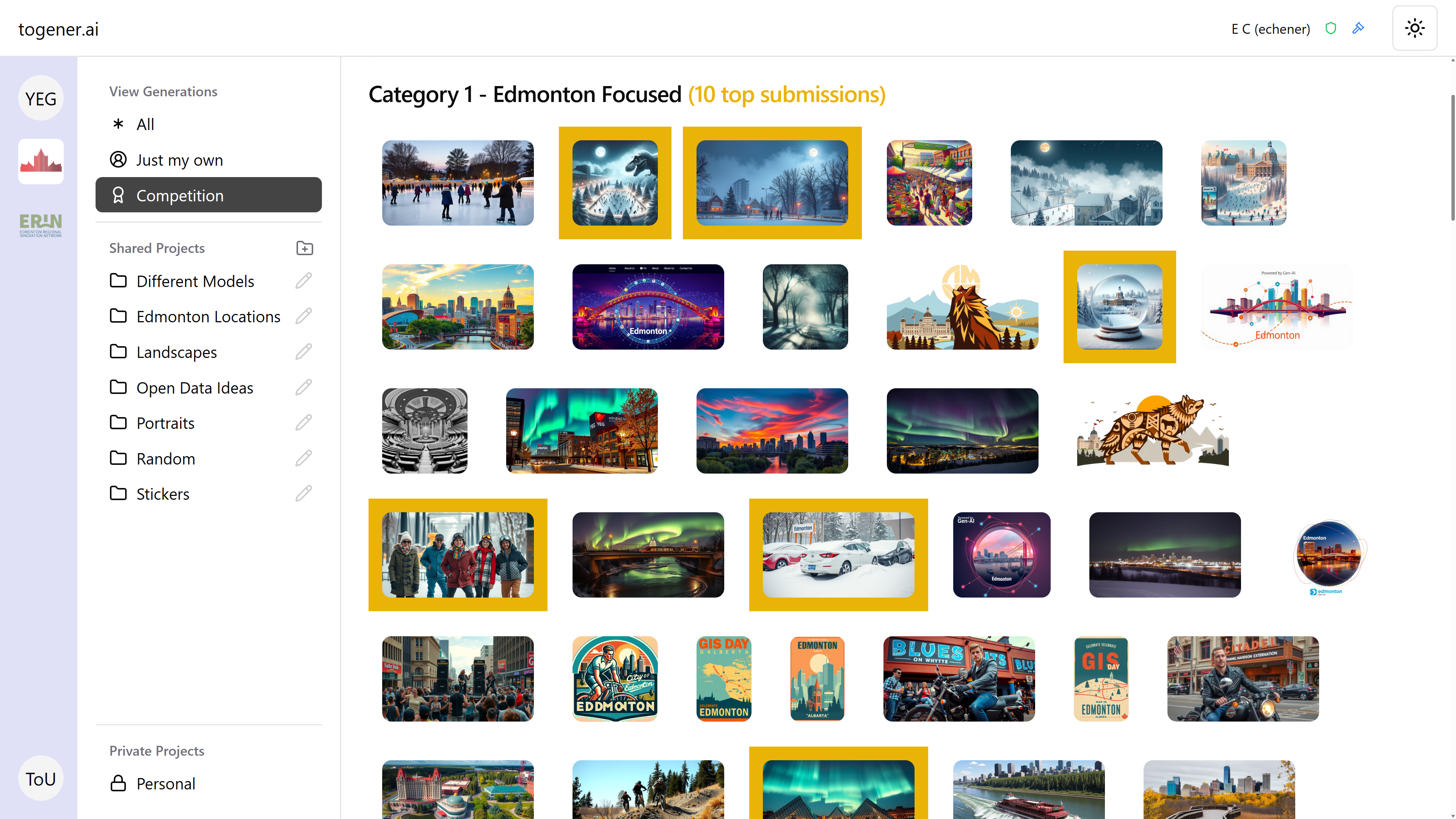 togener.ai: Generative AI App